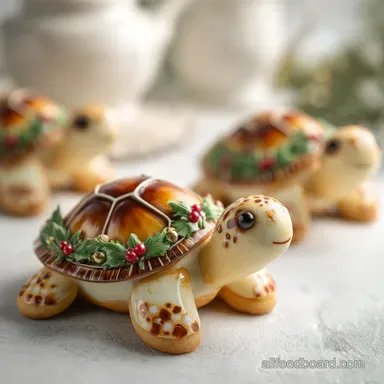Holiday Turtle Cookies That Freeze Beautifully - Freezer Friendly Recipe Card