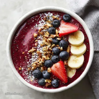 Homemade Acai Smoothie Bowl in 10 Minutes Recipe Card