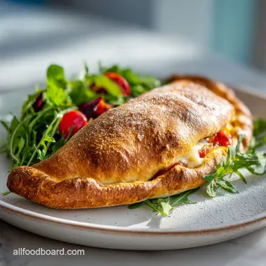 Homemade Calzones Recipe for 4 Servings Recipe Card