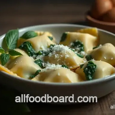 Elegant Homemade Ravioli Recipe: Ricotta & Spinach Delight