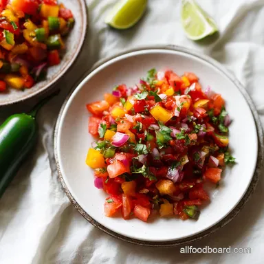 Homemade Salsa in 10 Minutes with Fresh Tomatoes Recipe Card