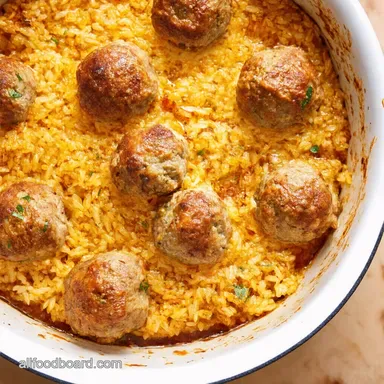Honey Garlic Meatball Rice Bake Easy OnePan Wonder Recipe Card