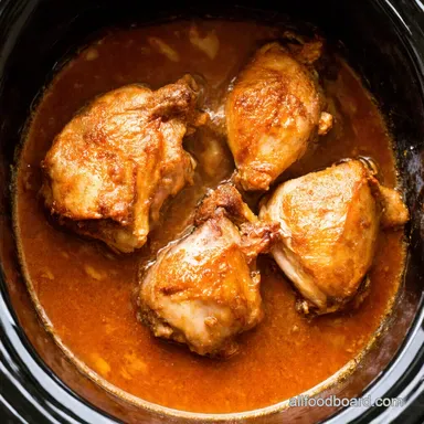 HoneyGarlic Slow Cooker Chicken Thighs My Secret Recipe Card