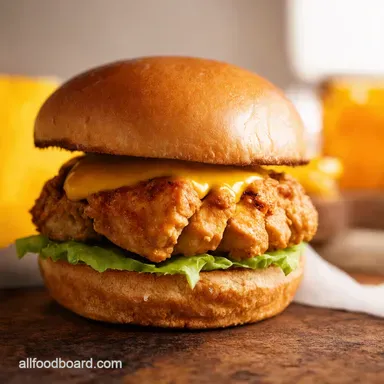 Honey Mustard Chicken Burger Recipe Quick Easy Delicious Recipe Card