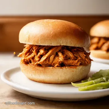 Hot Honey Pulled Chicken Sandwiches Sweet Heat Recipe Recipe Card