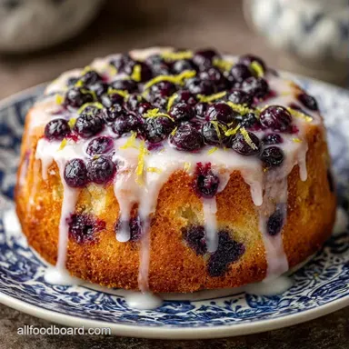 Huckleberry Cake Lemon Glaze: Tender Recipe Card