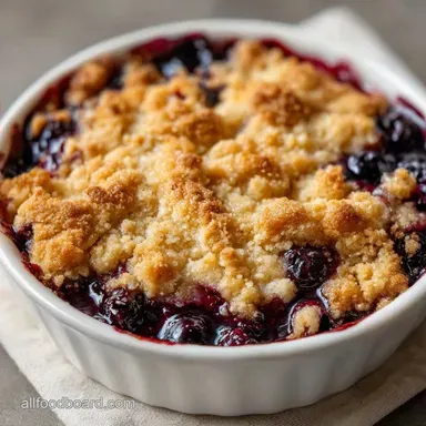 Huckleberry Dessert with Streusel: Tart