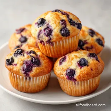 Easy Huckleberry Oat Crumble Muffins Recipe Card