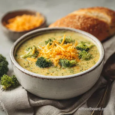Instant Pot Broccoli Cheese Soup in Minutes with Sharp Cheddar - Creamy and Velvety Recipe Card