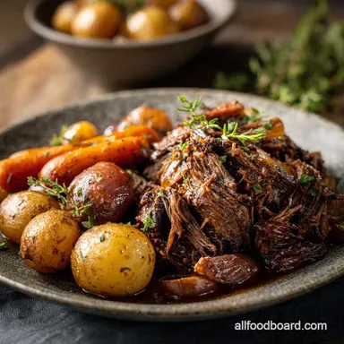 ForkTender Instant Pot Pot Roast Recipe Quick Easy Recipe Card