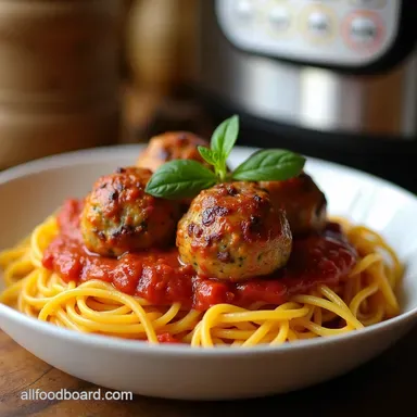 Instant Pot Spaghetti Squash and Meatballs Weeknight Win Recipe Card