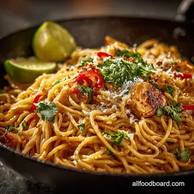 Instant Pot Thai Peanut Noodles Weeknight Dinner Sorted Recipe Card