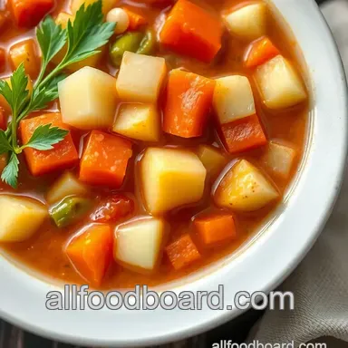 Instant Pot Veggie Soup Bliss 8min Recipe Card
