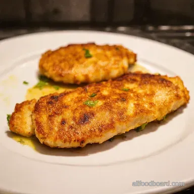 Italian Basil Chicken Cutlets A Taste of Italy Recipe Card