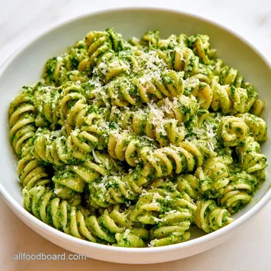 Italian Pesto Pasta Salad Meal Prep Recipe Card