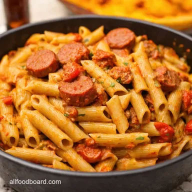 Easy Italian Sausage Pasta Weeknight Bow Tie Delight Recipe Card