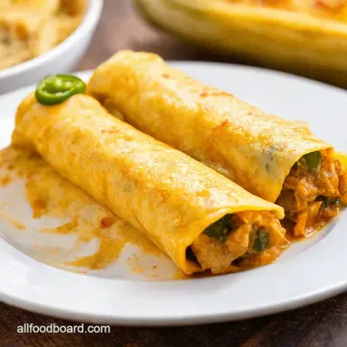 Jalapeno Cream Cheese Chicken Enchiladas Spicy TexMex Recipe Card