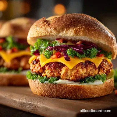 Ground Chicken Burgers: The Best Juicy Pub-Style Recipe Recipe Card
