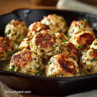 Chicken Meatballs Recipe: Healthy Baked Lemon Herb and Parmesan