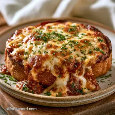 Lasagna Stuffed Garlic Bread in 40 Min