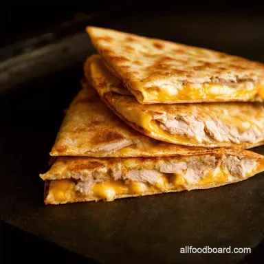 Leftover Turkey Quesadilla Cheesy Thanksgiving Magic Recipe Card