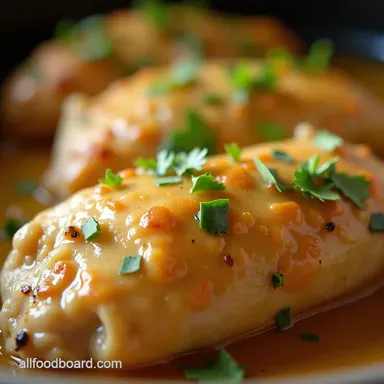 Easy Crockpot Lemon Garlic Butter Chicken Recipe Recipe Card