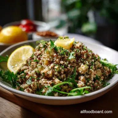 Quinoa Salad Recipe with Lemon and Herbs Tastes Better Recipe Card