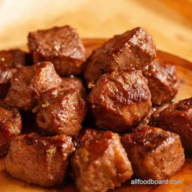 Quick Easy Honey Garlic Steak Bites Ready in 20 Recipe Card