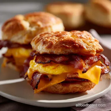 Make Ahead Breakfast Sandwiches Freezer Breakfast: Ready in Minutes Recipe Card