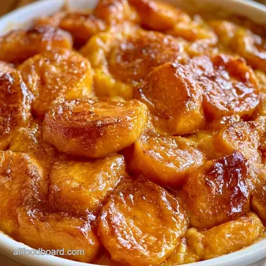 Maple Sweet Potato Casserole for 10 Recipe Card