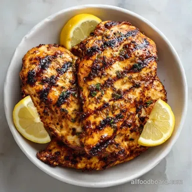 Marinated Grilled Chicken Breasts for 4 Recipe Card