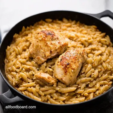Marry Me Chicken Orzo OnePan Recipe for Romance Recipe Card