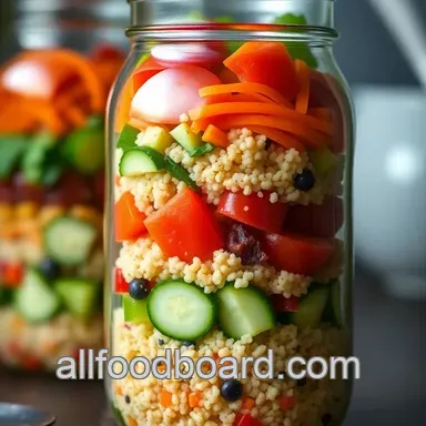 5 Easy Mason Jar Layered Salad Recipes for Vibrant Meals Recipe Card