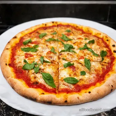 Mediterranean Chicken Pizza Recipe Easy Italian Coast Taste Recipe Card