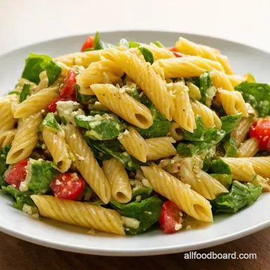 Mediterranean Pasta Salad Recipe Sunshine on Your Plate Recipe Card