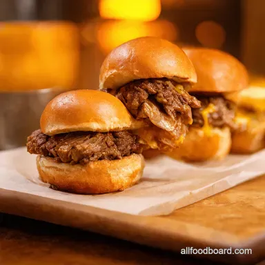 Philly Cheesesteak Sliders Hawaiian My Aloha Twist Recipe Card