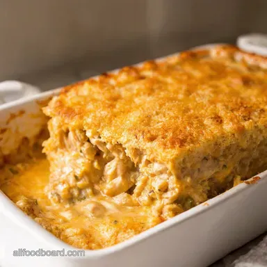 Million Dollar Chicken Casserole Easy Comfort Food Recipe Card