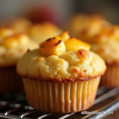UltraMoist Peach Cottage Cheese Muffins with Cottage Cheese Recipe Card