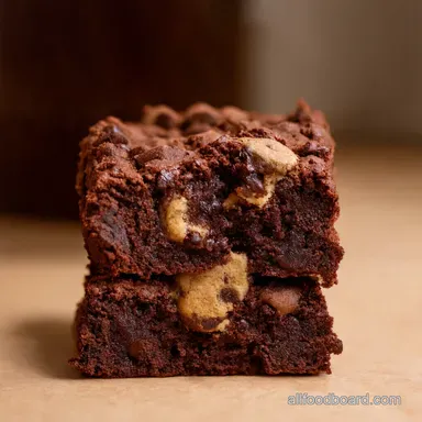 Monster Cookie Brownie Magic Easy Dessert Mashup Recipe Card