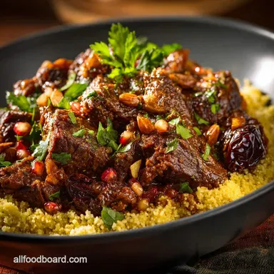 Crockpot Recipes SetandForget Moroccan Lamb Tagine Dinner Recipe Card