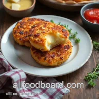 How to Make My Grandmother's Fried Potato Cakes with Savory Cheese Filling Recipe Card