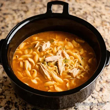 Mum's the Word! Crockpot Chicken Noodle Soup (So Easy!) Recipe Card