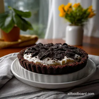 Oreo Crust: Shatteringly Crisp Chocolate Base Recipe Card