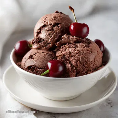 No Churn Chocolate Ice Cream in 15 Minutes for 8 Servings Recipe Card