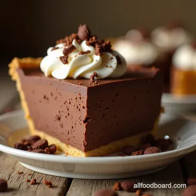 Easy NoBake Chocolate Mousse Pie Recipe Ready in 30 Mins Recipe Card