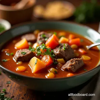 Ultimate Old Fashioned Vegetable Beef Soup Recipe Recipe Card