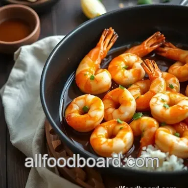 Easy & Flavorful One-Pan Shrimp with Honey Garlic Sauce: A Weeknight Winner Recipe Card
