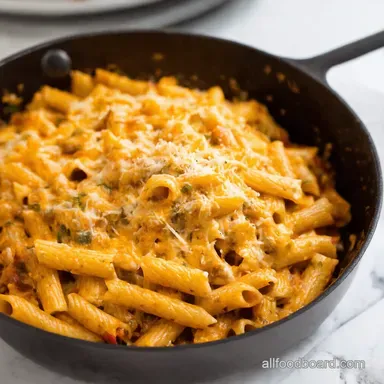 OnePan Cheesy Taco Pasta Weeknight Dinner Sorted Recipe Card