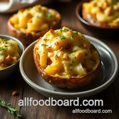 Easy & Juicy Oven-Baked Potatoes with Cheesy Garlic Goodness: My Family Favorite Recipe Card