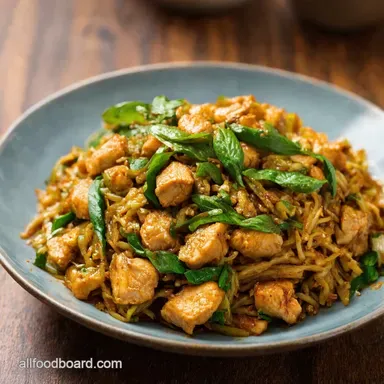 Spicy Thai Basil Chicken Pad My Quick Easy Pad Krapow Recipe Card